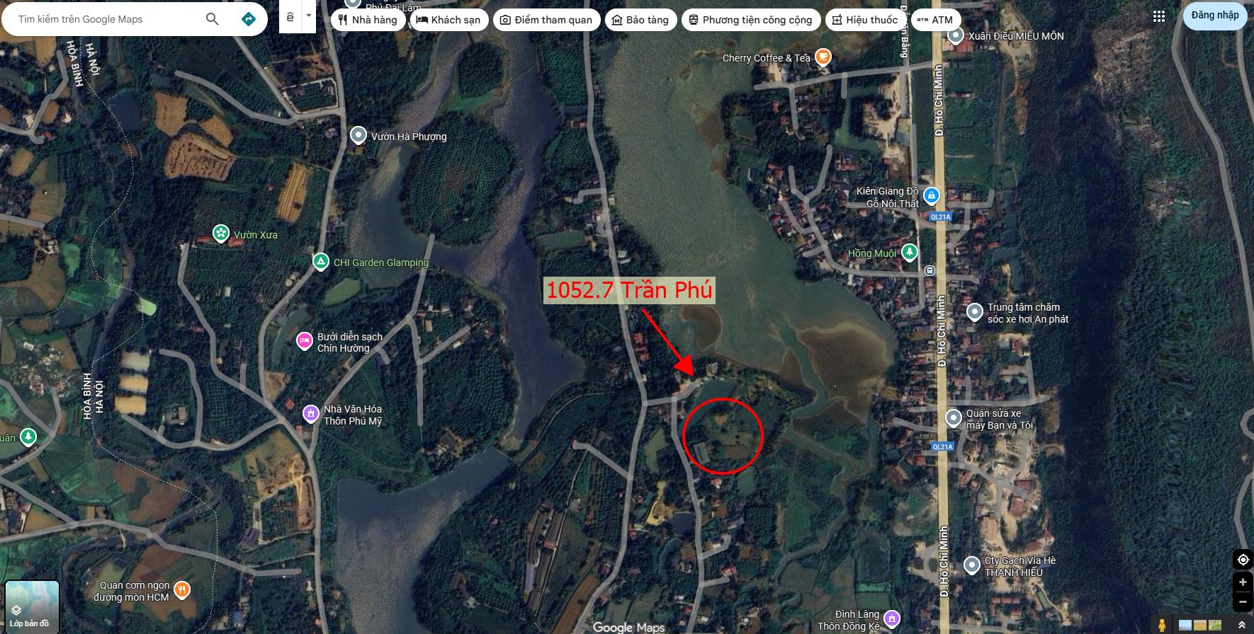 Hình ảnh Bán Thửa Đất 1052.7m Tại Trần Phú Mặt Sau View Hồ Đồng Sương Sát Mặt Đường Kinh Doanh QL21A