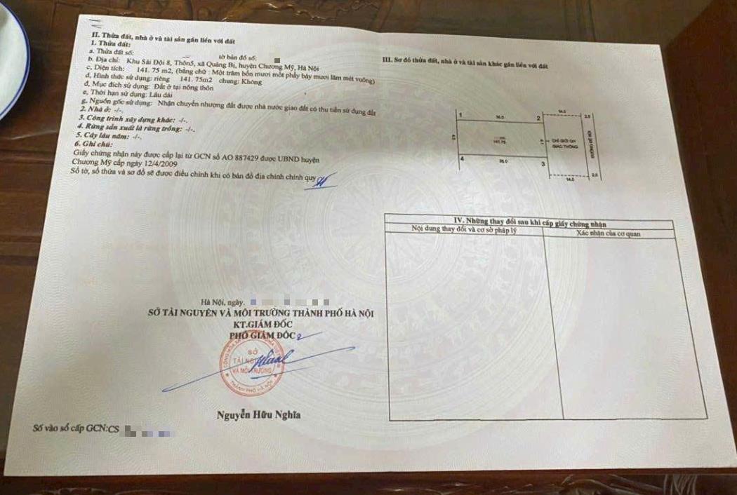 Hình ảnh Bán Thửa Đất 141.75m Tại Quảng Bị Mặt Trục Chính Kinh Doanh Gần Đường TL419