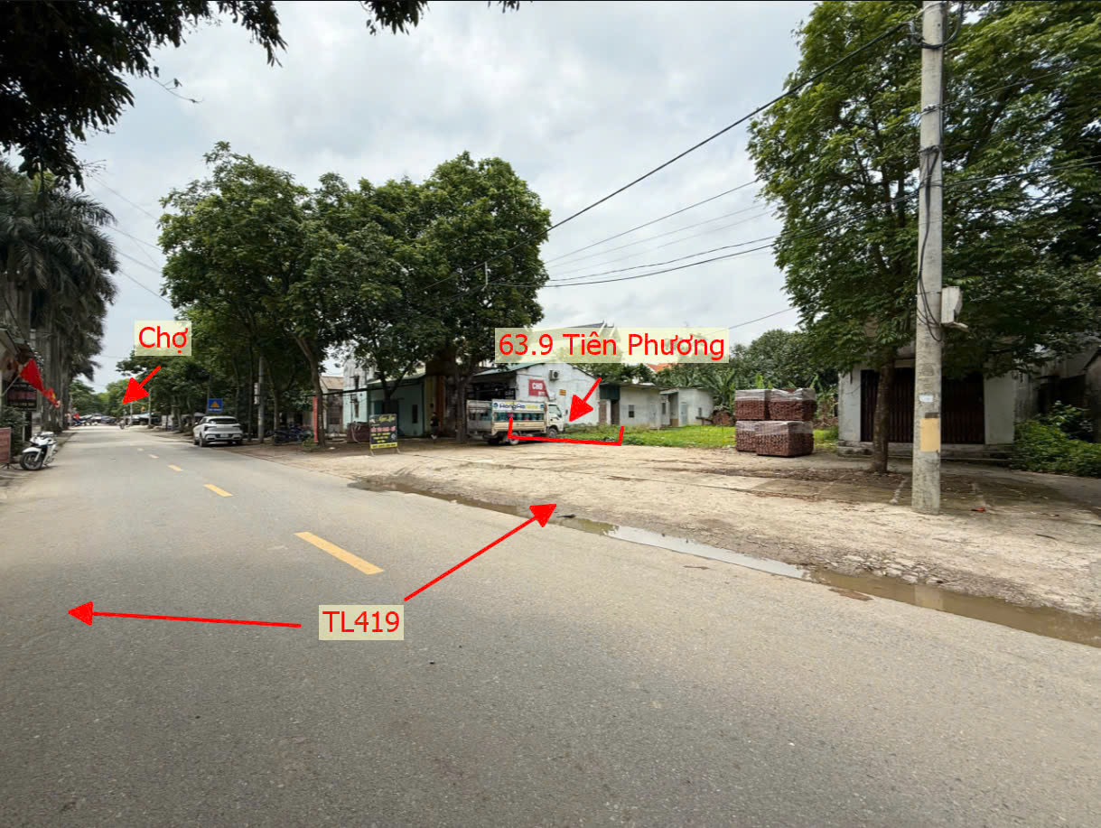 Hình ảnh Đất Phân Lô Xã Tiên Phương Mặt Đường Kinh Doanh TL419 Đối Diện Trường Học Các Cấp Của Xã