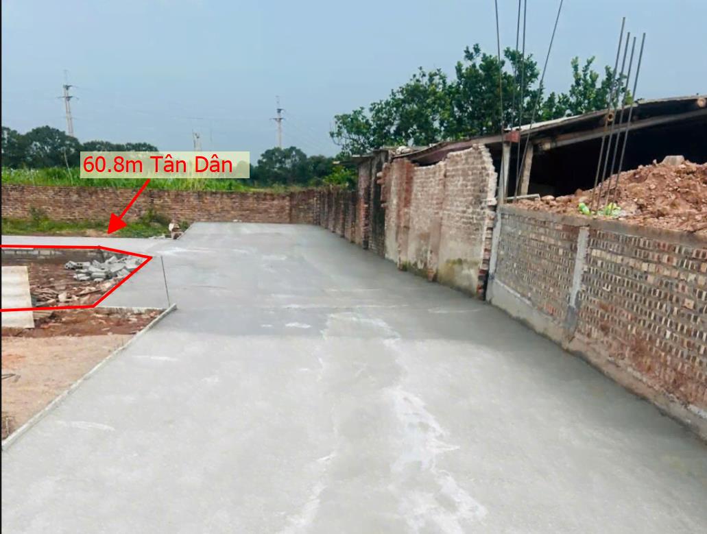 Hình ảnh Bán Lô Đất 60.8m Tại Tân Dân Khoái Châu Bám Đường Bê Tông Ô Tô Vào Tận Đất Dân Cư Đông Đúc Giá Đầu 
