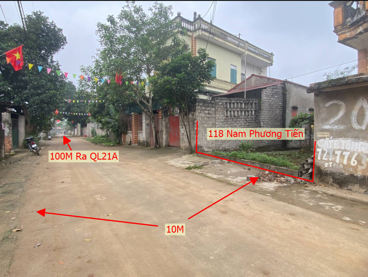 Hình ảnh Bán Đất Trục Chính Thôn Gần QL21A Tại Nam Phương Tiến Giá Nhỉnh Tỷ