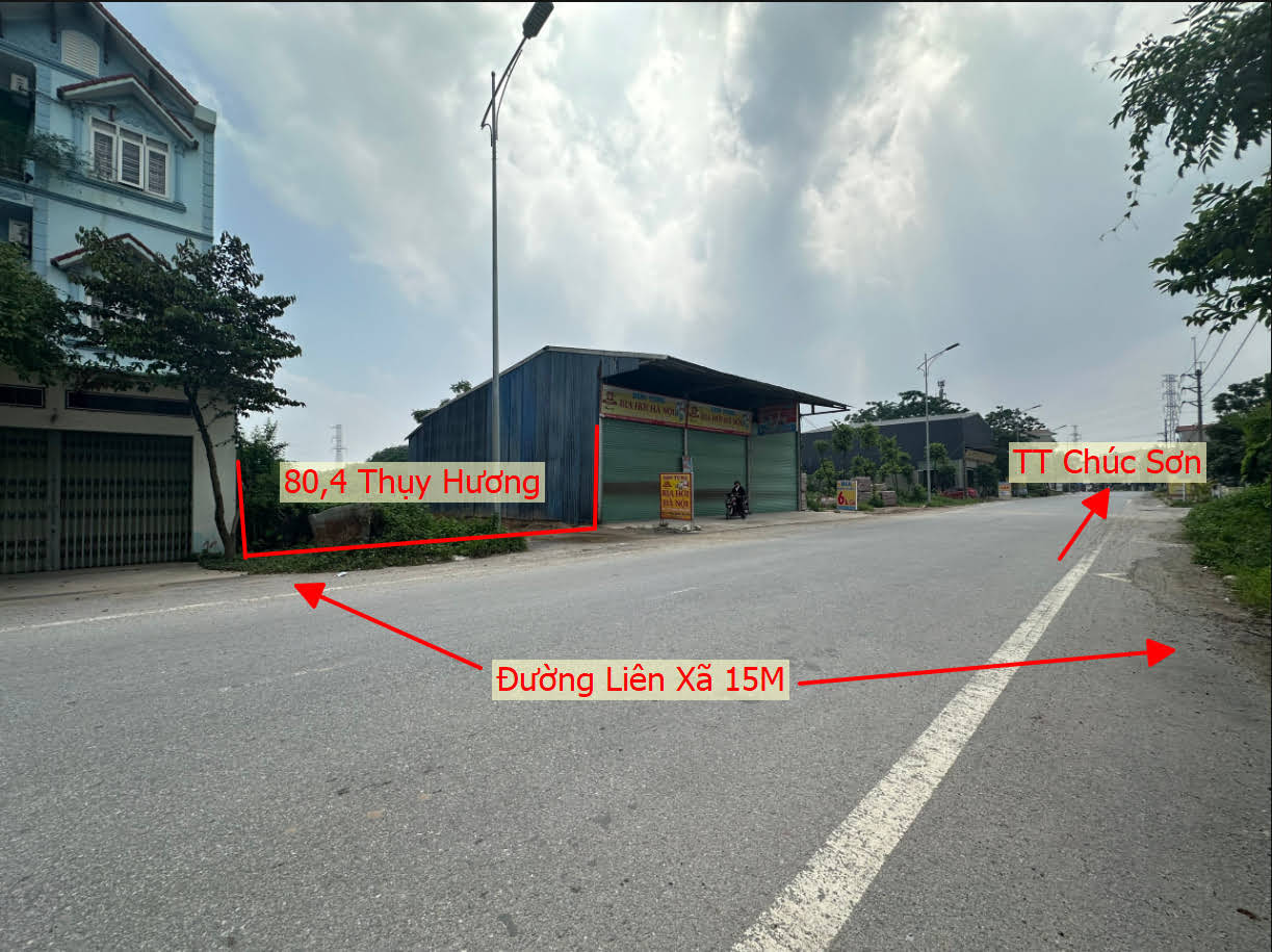 Hình ảnh Bán Đất Thụy Hương Bám Mặt Đường Kinh Doanh Máng 7 Sát Thị Trấn Chúc Sơn