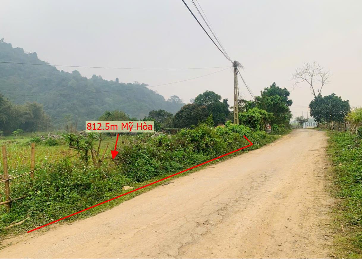 Hình ảnh Bán Lô Đất 812.5m Tại Mỹ Hòa Tân Lạc Bám Đường Bê Tông Ô Tô Vào Tận Đất Dân Cư Đông Đúc  Cách QL6 1km Phù Hợp Phân Lô Giá Đầu Tư