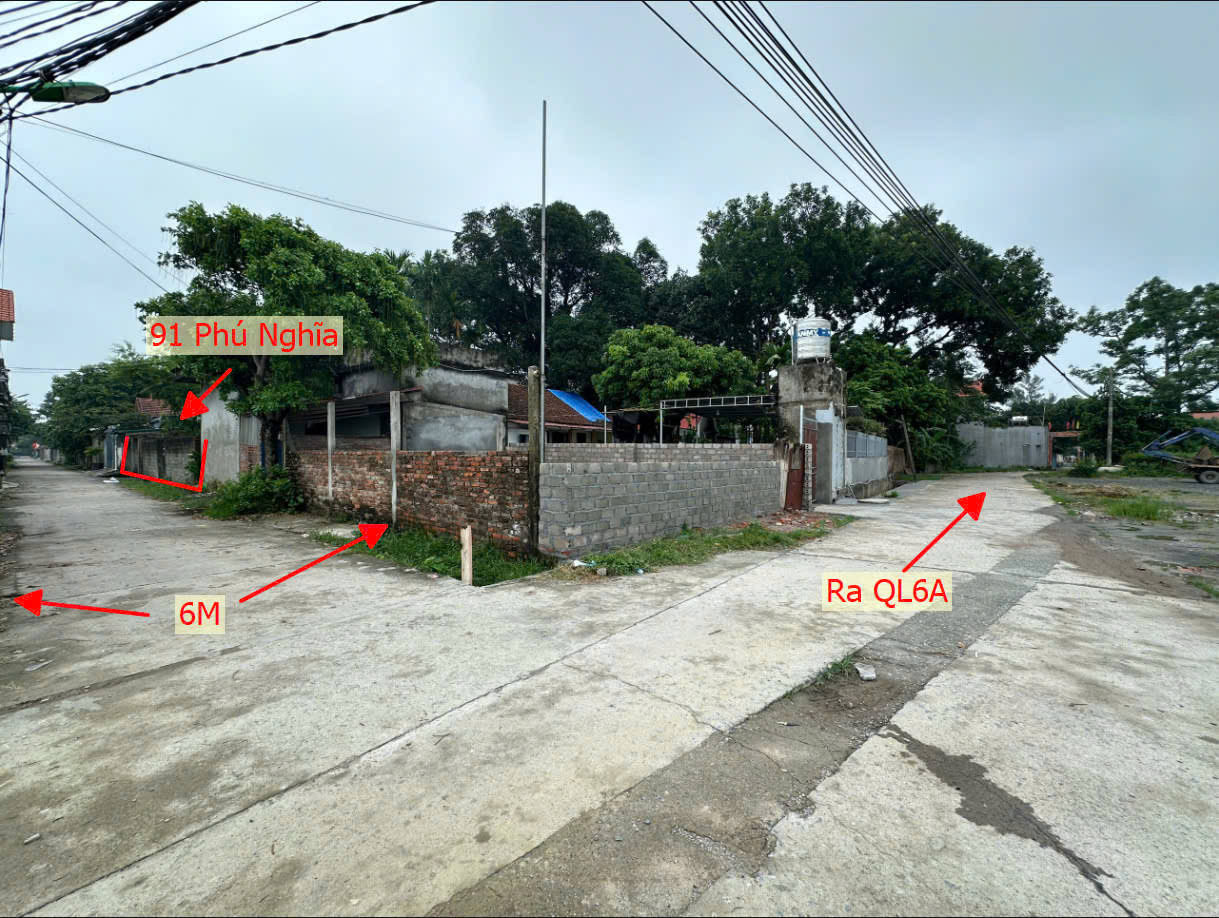 Hình ảnh Bán Đất Full Thổ Cư Sát Trục Kinh Doanh Gần QL6A Đang Mở Rộng Tại Phú Nghĩa