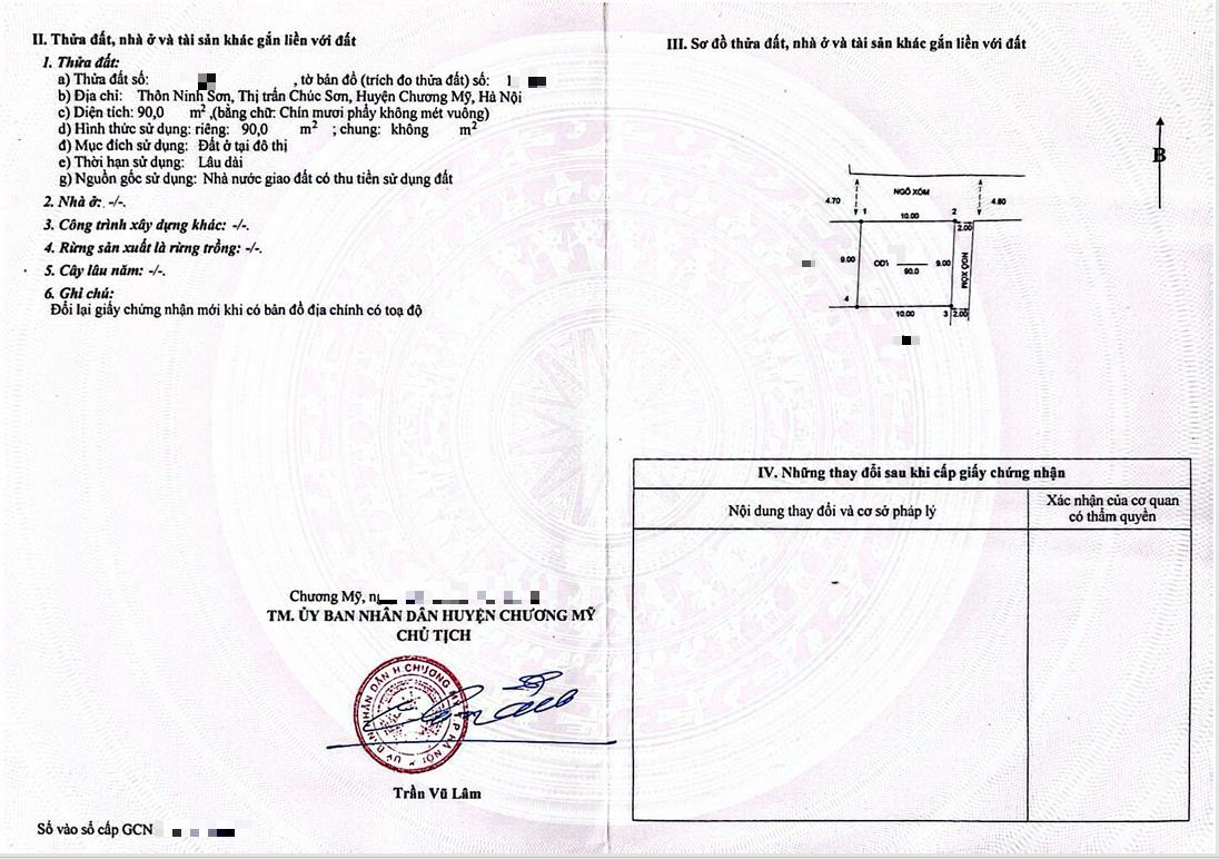 Hình ảnh Bán Đất Full Thổ Cư 90m Tại Chúc Sơn Lô Góc 2 Mặt Thoáng Đường Ô Tô Tránh Ngay Gần QL6A