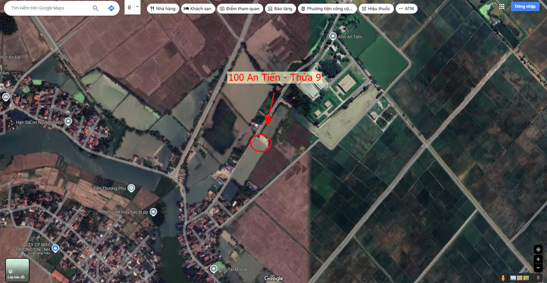 Hình ảnh Bán Đất Đấu Giá An Tiến Ngay Trung Tâm Xã An Tiến Sát Trục Chính Kinh Doanh (Thửa 9)