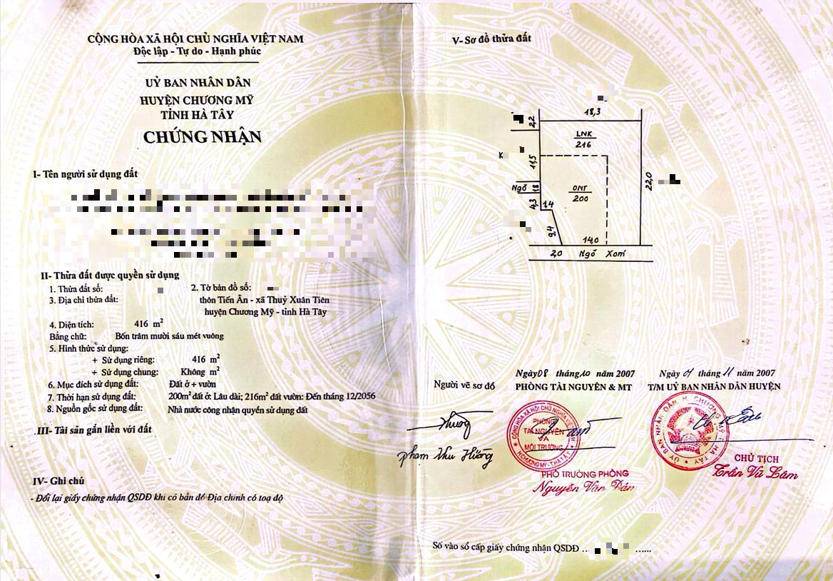 Hình ảnh Bán Thửa Đất 416m Tại Thủy Xuân Tiên Ô Tô Đỗ Tận Gần Trục Kinh Doanh Giá Chỉ Vài Tỷ