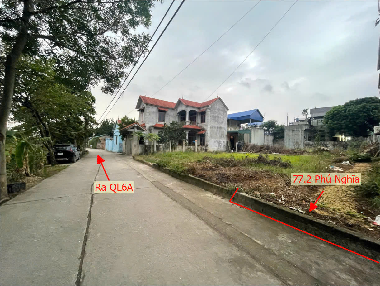 Hình ảnh Bán Đất Phú Nghĩa Ngay Trung Tâm Xã Phú Nghĩa Sát QL6A Đang Triển Khai Mở Rộng Gần KCN Phú Nghĩa