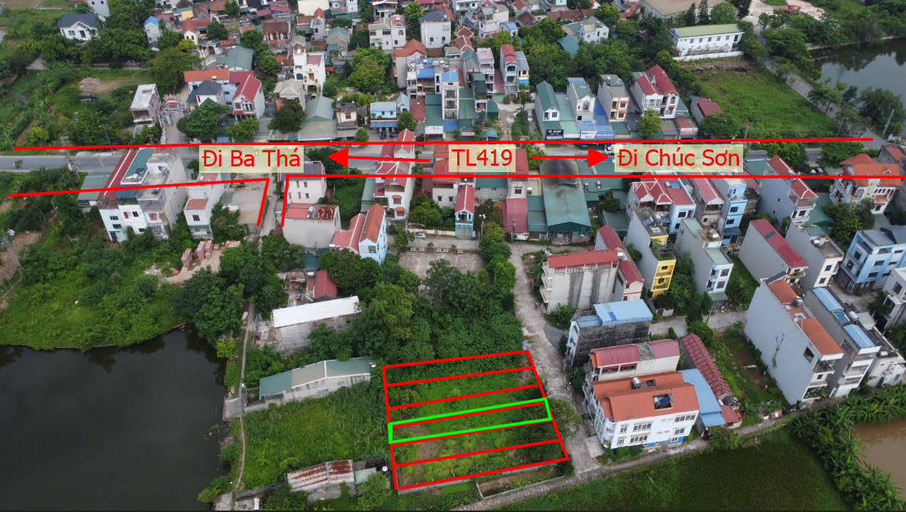 Hình ảnh Bán Đất Đại Yên Đường Ô Tô Tránh Sát Mặt Đường Kinh Doanh TL419 Giáp Chúc Sơn 