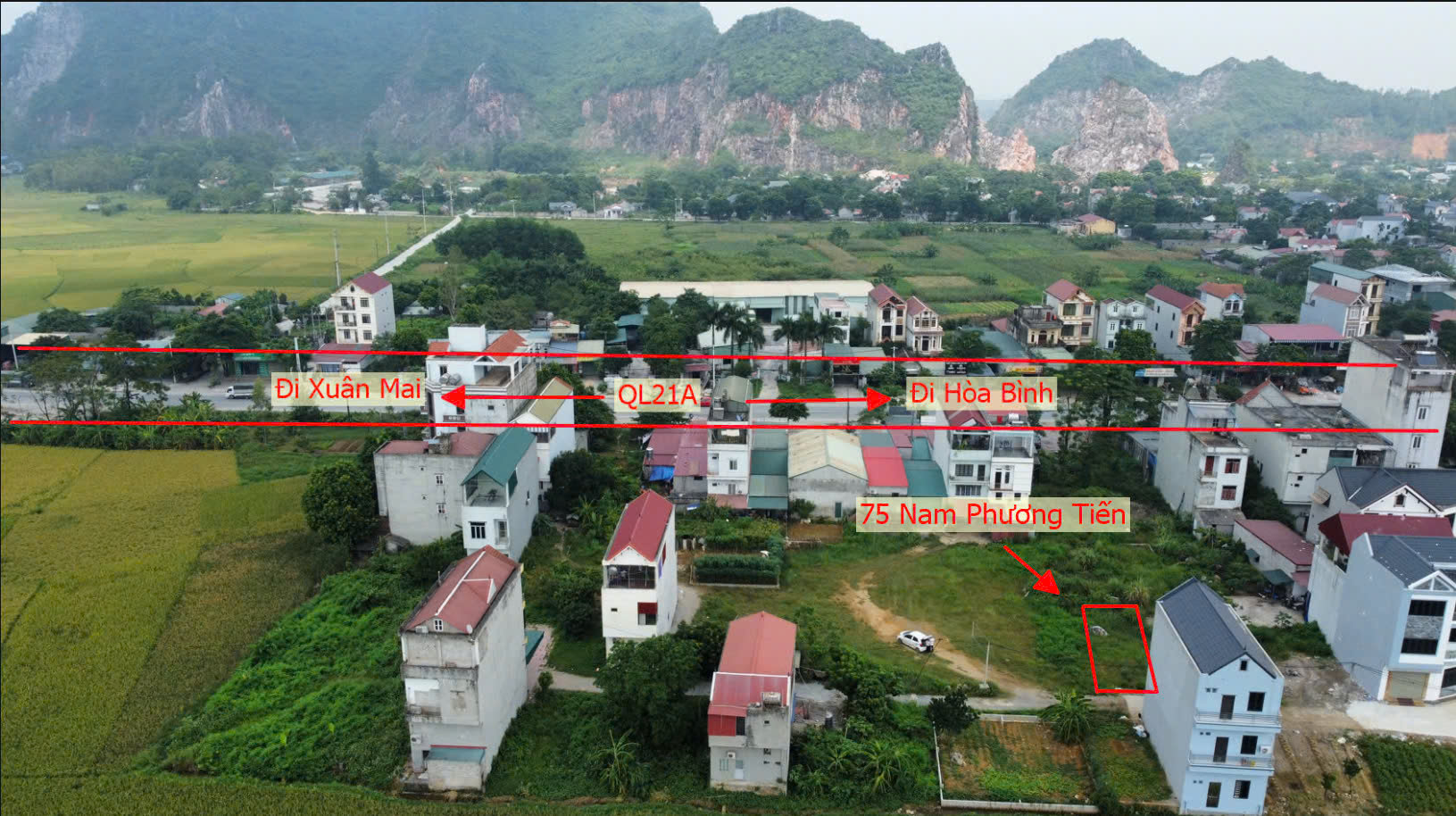 Hình ảnh Đất Đấu Giá Khu Lô 8 Chợ Cá Nam Phương Tiến Chương Mỹ Làn 2 QL21A Nằm Trong Quy Hoạch Đô Thị Vệ Tinh Xuân Mai