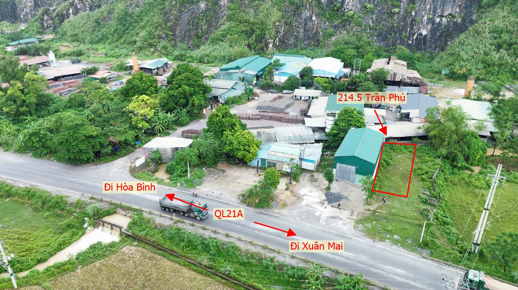 Hình ảnh Bán Đất Trần Phú Tặng Kèm Trục Lưu Không 30M Bám Mặt Đường Kinh Doanh QL21A Giá Chỉ Hơn 2 Tỷ