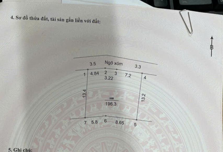 Hình ảnh Bán Đất Full Thổ Cư 196.3m Tại Hoàng Văn Thụ Ô Tô Đỗ Tận Đất Sát Trục Chính Kinh Doanh Liên Xã 
