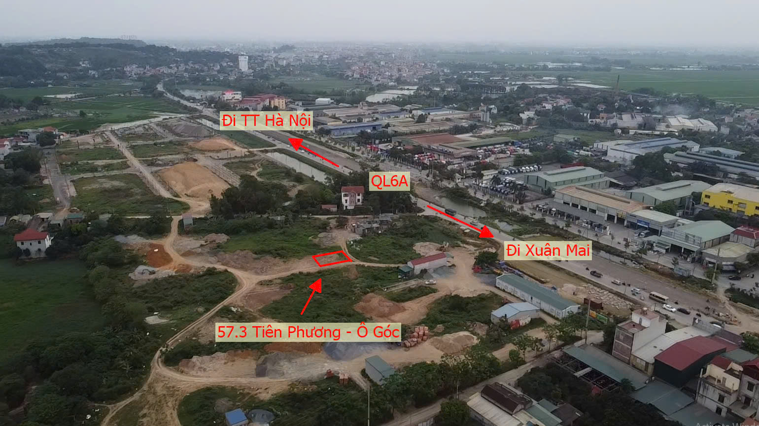 Hình ảnh Bán Lô Góc 2 Mặt Tiền Sát QL6A Đang Triển Khai Mở Rộng Tại Tiên Phương Ngay Cạnh Cụm KCN Phú Nghĩa