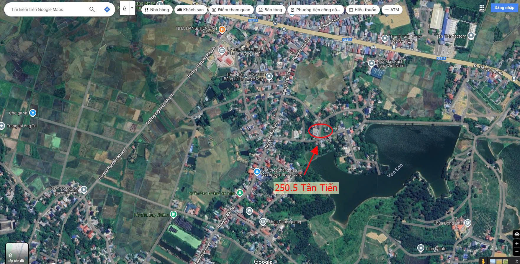 Hình ảnh Bán Đất Tân Tiến Gần Đường QL21A Ngay Sát Hồ Văn Sơn Khu Nghỉ Dưỡng Skylake Giá Nhỉnh Tỷ 