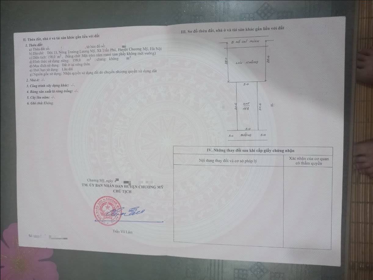 Hình ảnh Bán Đất Full Thổ Cư Mặt Đường QL21A Tại Trần Phú Chương Mỹ Gần Hồ Đồng Sương Thoáng Mát 