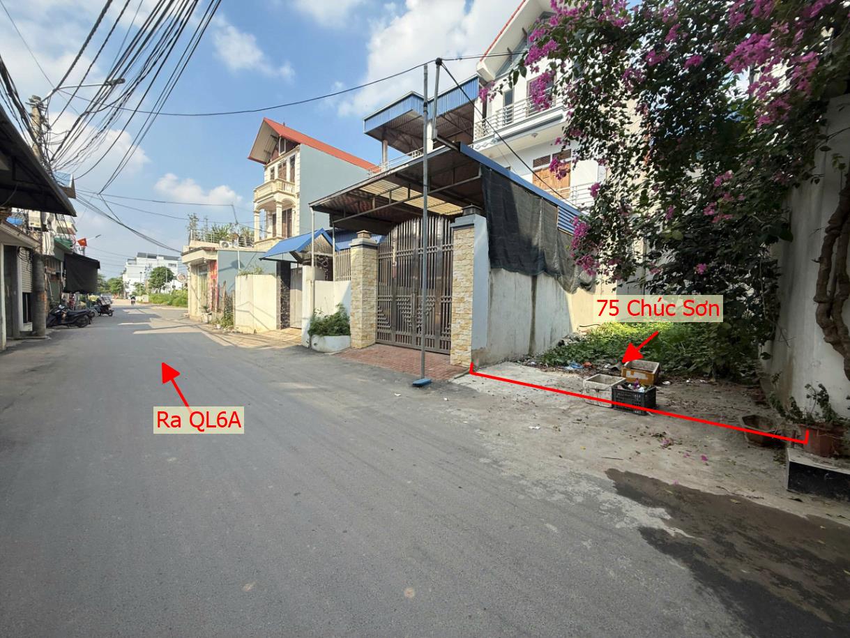 Hình ảnh Bán Thửa Đất 75m Tại Thị Trấn Chúc Sơn Mặt Đường Kinh Doanh Ngay Gần QL6A , Trục Đê Đáy Liên Huyện