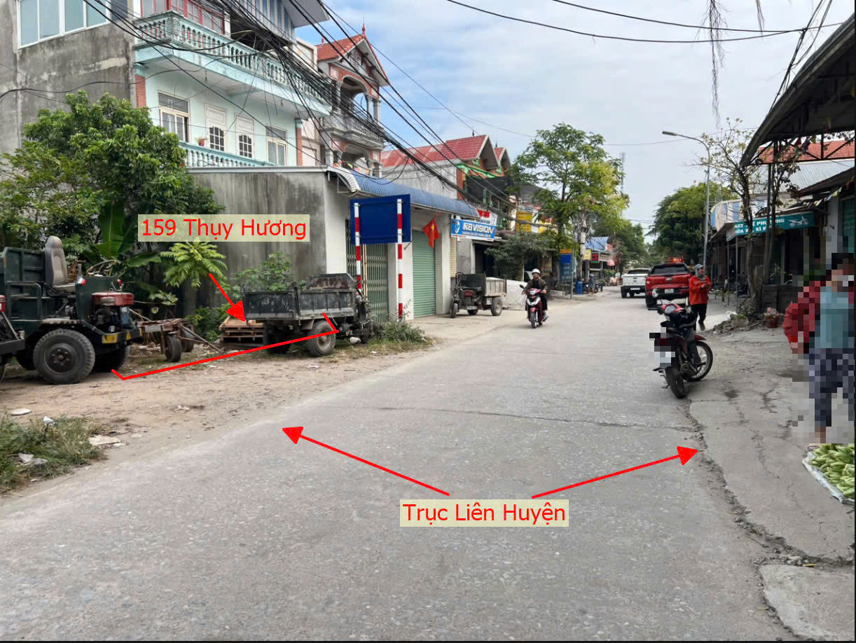 Hình ảnh Bán Đất Thụy Hương Bám Mặt Đường Kinh Doanh Liên Huyện Ngay Trung Tâm Xã Thụy Hương 
