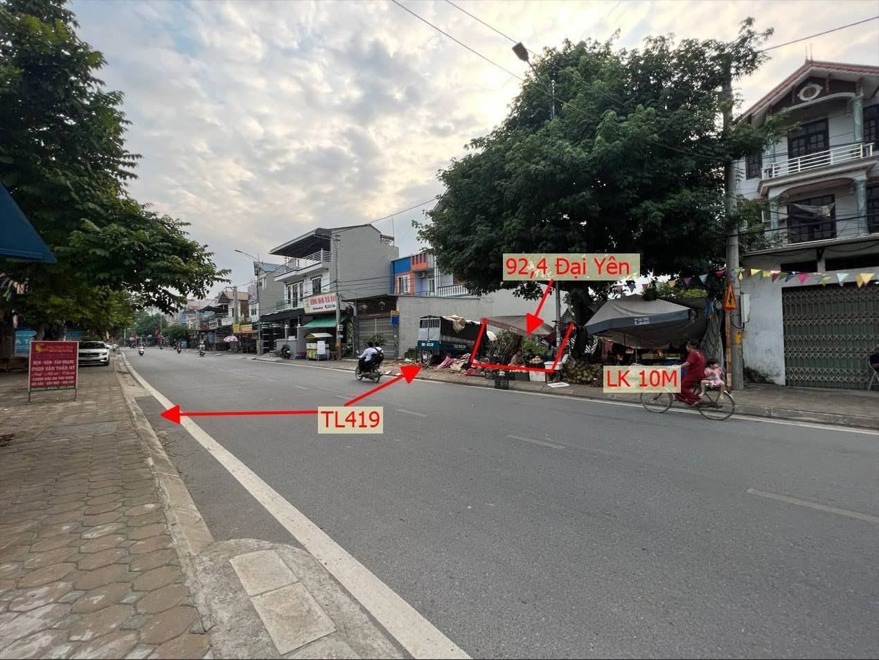 Hình ảnh Bán Đất Đại Yên Bám Mặt Đường TL419 Kinh Doanh Sầm Uất Nằm Ngay Trung Tâm Xã Đại Yên 