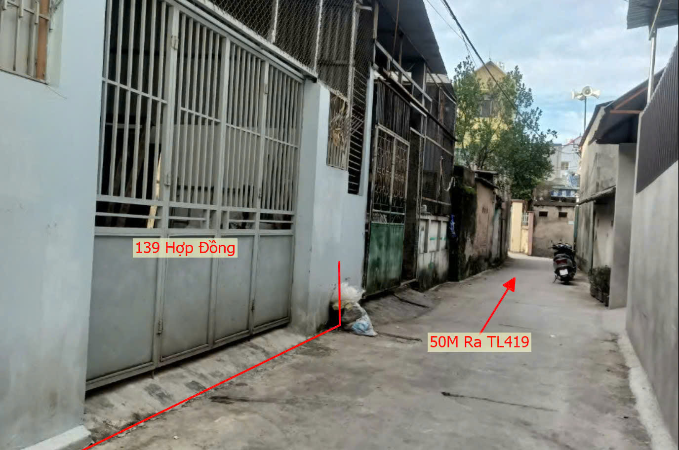 Hình ảnh Bán Đất Full Thổ Cư Sẵn Nhà Sát Mặt Đường Kinh Doanh TL419 Ngay Trung Tâm Xã Hợp Đồng Chương Mỹ  