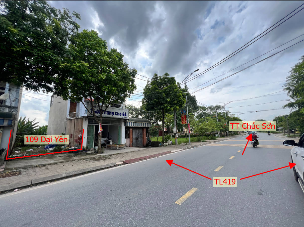 Hình ảnh Bán Đất Đại Yên 109m Bám Mặt Đường TL419 Ngay Sát Trường Học , Ủy Ban Xã Đại Yên