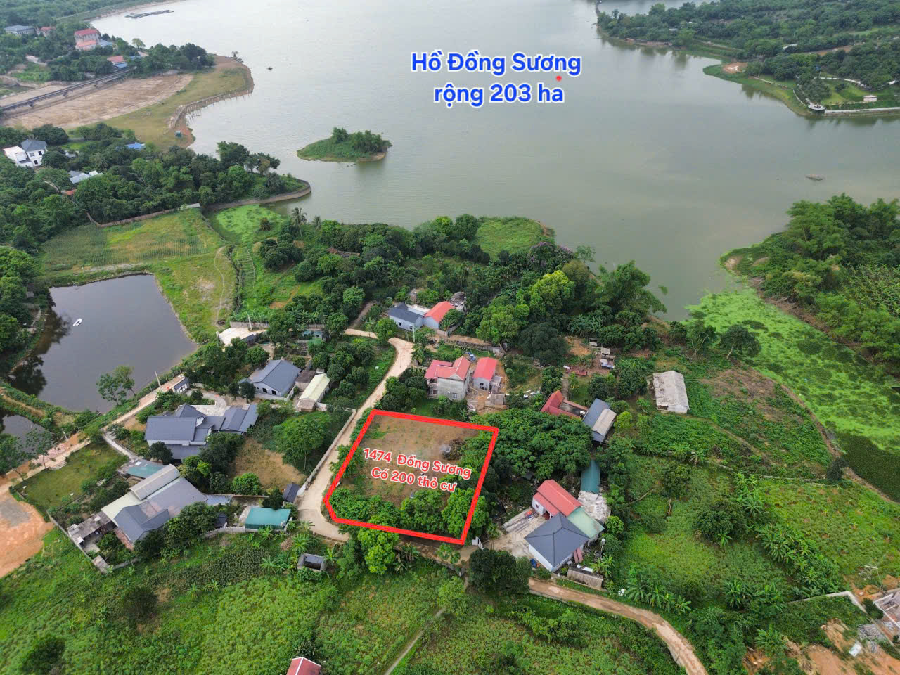 Hình ảnh Bán Lô Góc 2 Mặt Tiền 1473.9m Tại Liên Sơn Đường Thông Ô Tô Sát Trục Chính Kinh Doanh Sát Hồ Đồng Sương