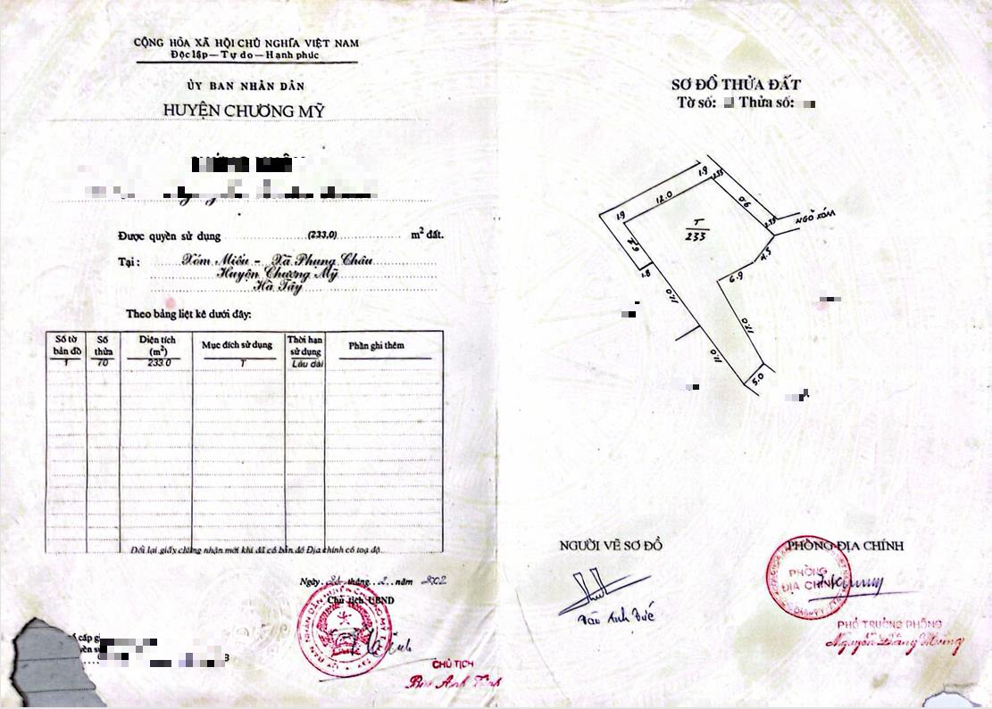 Hình ảnh Bán Thửa Đất 233m Tại Phụng Châu Lô Góc 2 Mặt Thoáng Sát Trục Kinh Doanh Liên Xã