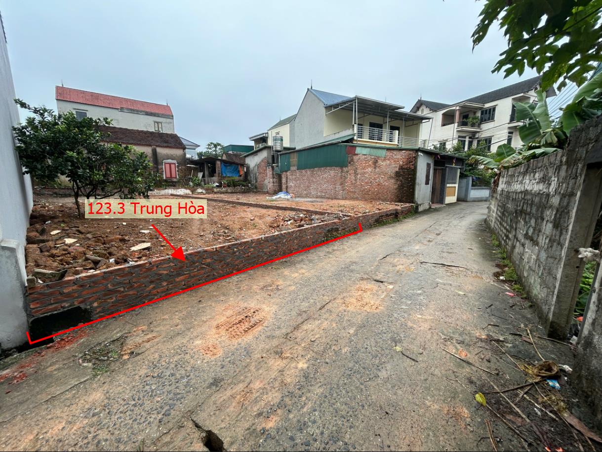 Hình ảnh Bán Thửa Đất 123.3m Tại Trung Hòa Ô Tô Vào Tận Đất Sát Trục Chính Kinh Doanh Liên Xã 