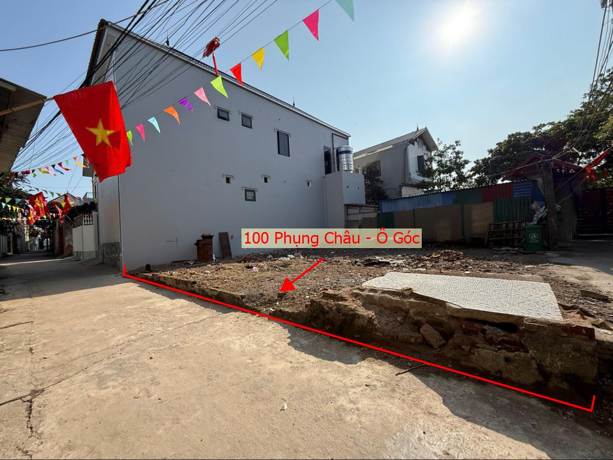 Hình ảnh Bán Lô Góc 2 Mặt Thoáng 100m Tại Phụng Châu Full Thổ Cư Ô Tô Đỗ Tận Đất Sát Trục Kinh Doanh Liên Xã