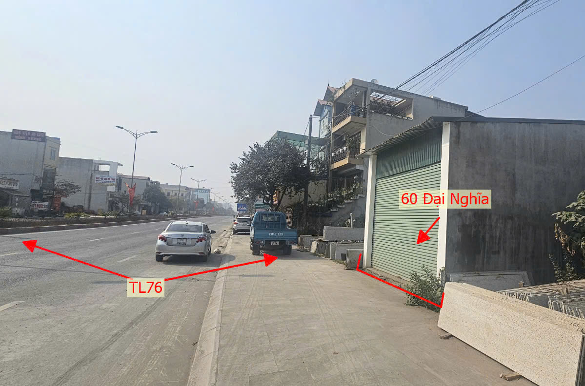 Hình ảnh Bán Đất Sẵn Nhà Cấp 4 Mặt Đường Kinh Doanh TL76 Ngay Trung Tâm Thị Trấn Đại Nghĩa 