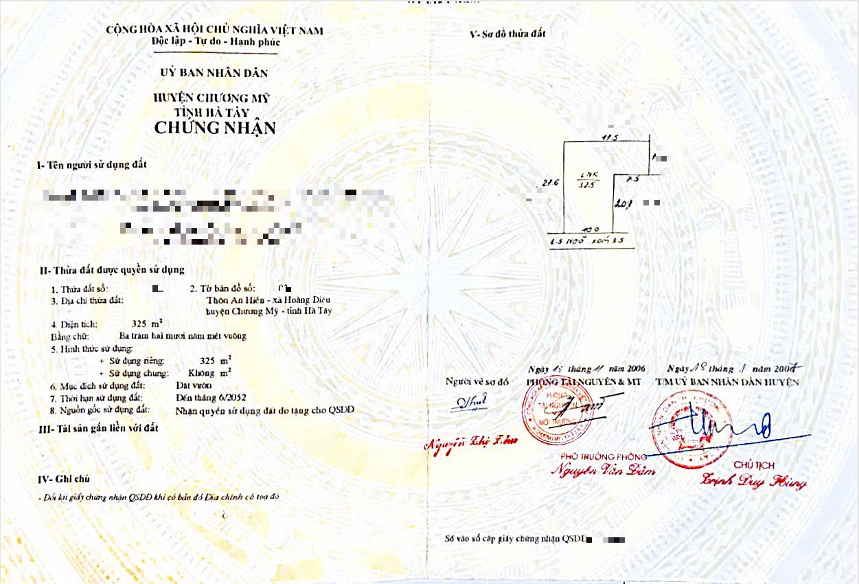 Hình ảnh Bán Thửa Đất 325m Tại Hoàng Diệu Ô Tô Vào Tận Đất Sát Trục Chính Kinh Doanh Liên Xã 