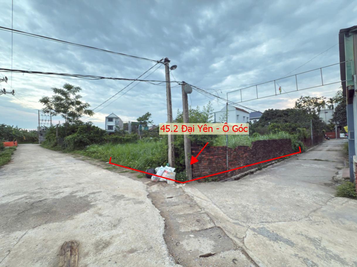 Hình ảnh Bán Lô Góc 2 Mặt Thoáng 45.2M2 Tại Đại Yên Chương Mỹ Gần Đường TL419 Giáp Thị Trấn Chúc Sơn