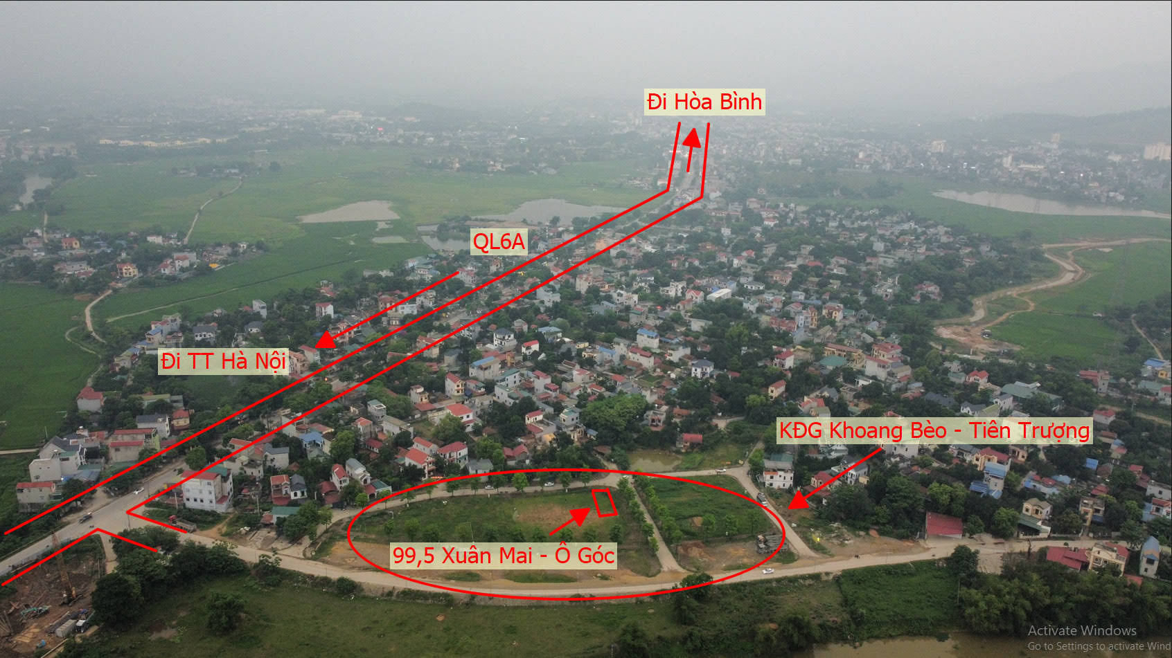 Hình ảnh Đất Đấu Giá Khoang Bèo Xuân Mai Sát QL6A Đang Mở Rộng Ngay Trung Tâm Thị Trấn Xuân Mai