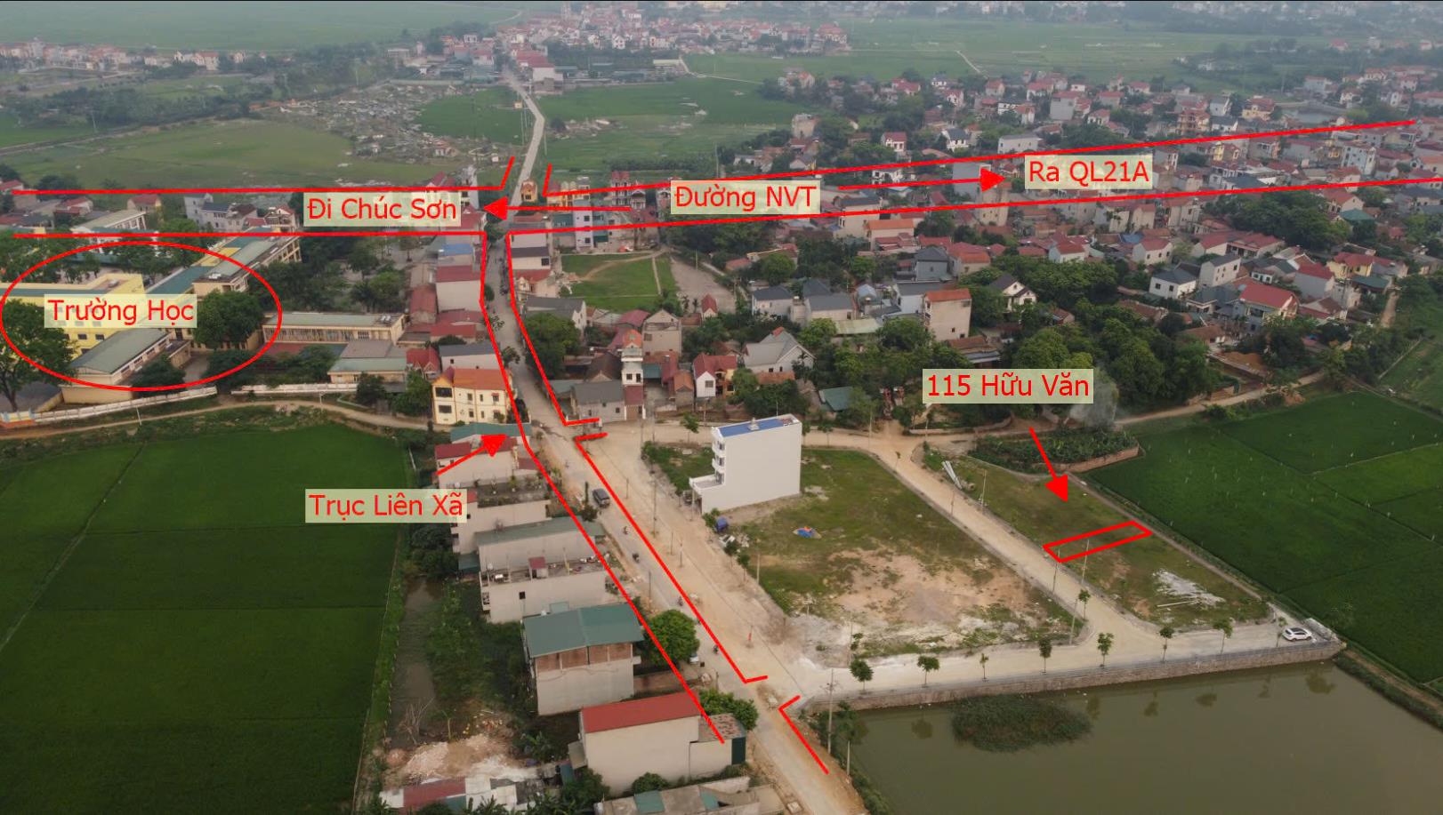 Hình ảnh Bán Đất Đấu Giá Khu Mái Sau Thôn Quyết Tiến Xã Hữu Văn Ngay Sát Trục Chính Liên Xã 