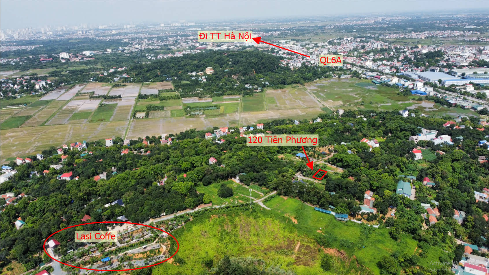 Hình ảnh Đất Tiên Phương Full Thổ Cư Sát QL6A Đang Mở Rộng Ô Tô Vào Tận Đất 