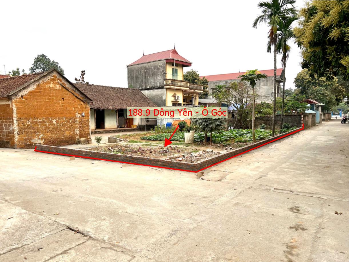 Hình ảnh Bán Lô Góc 2 Mặt Thoáng 188.9m Tại Đông Yên Đường Thông Ô Tô Sát TL412B Gần QL6A Đang Mở Rộng