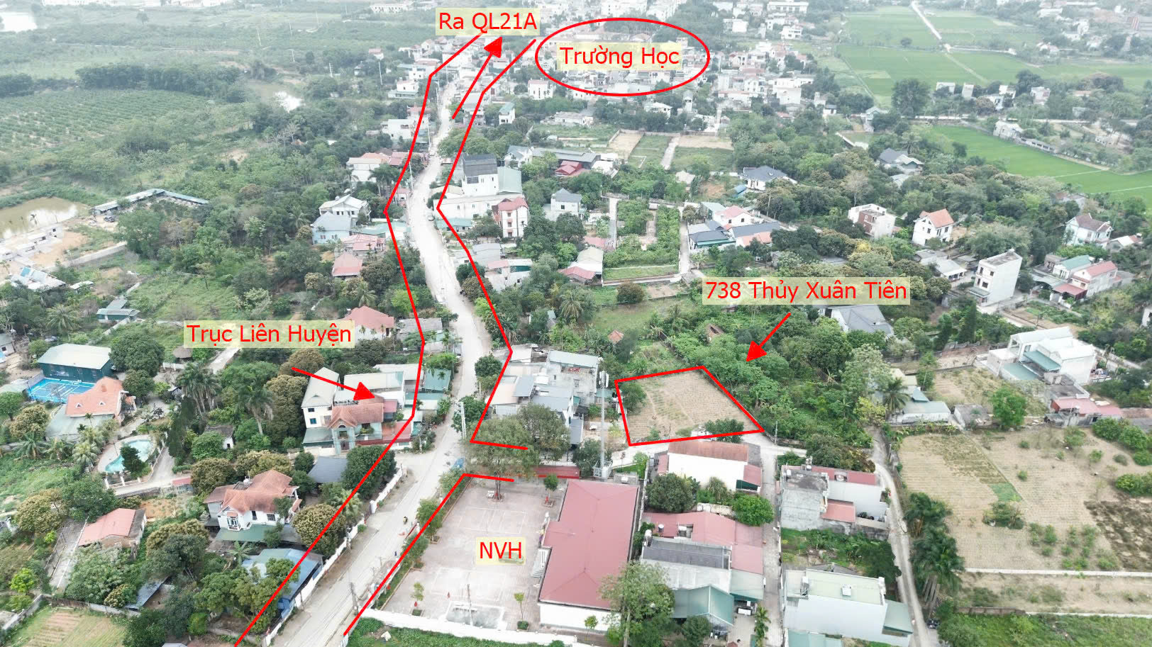 Hình ảnh Bán Đất Thủy Xuân Tiên Sát Trục Chính Kinh Doanh Cách QL21A Vài Bước Chân 