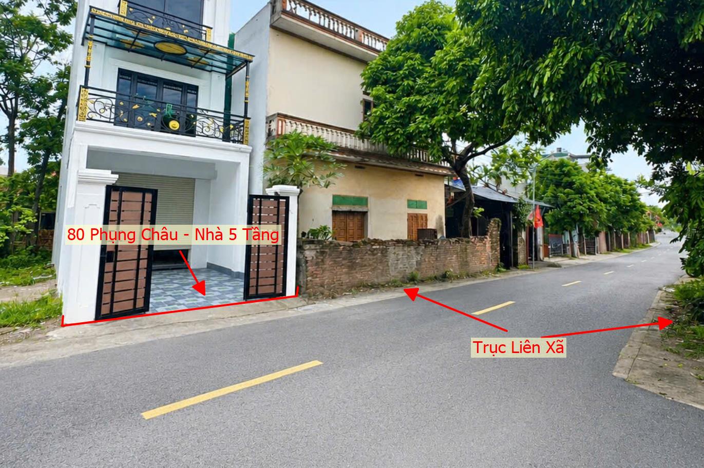Hình ảnh Bất Động Sản Chương Mỹ Bán Nhà 5 Tầng Khu Vực Phụng Châu Bám Mặt Đường Kinh Doanh Liên Xã 