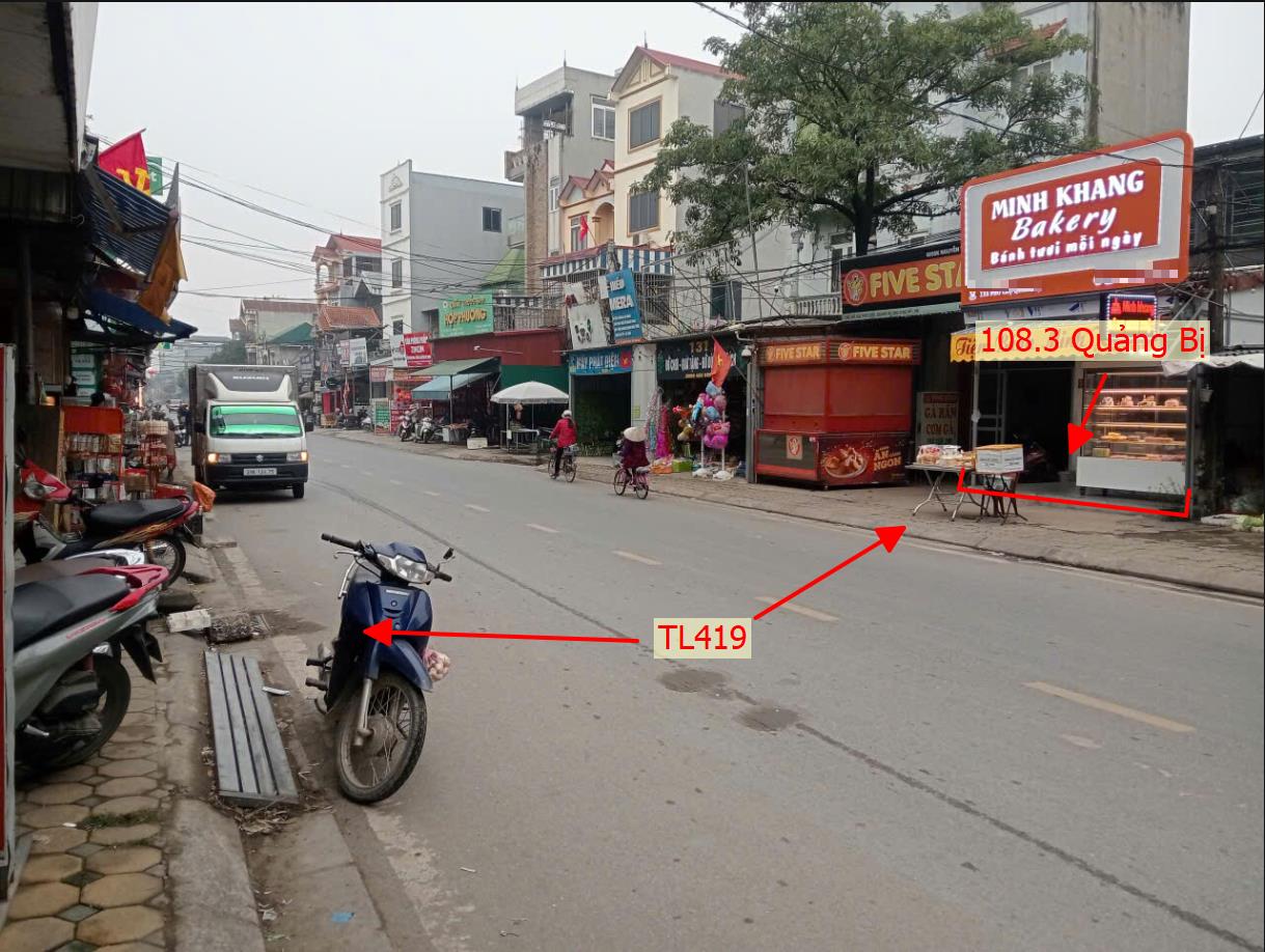 Hình ảnh Bán Đất Sẵn Nhà 3 Tầng 108.3m Tại Quảng Bị Bám Mặt Đường Kinh Doanh TL419 