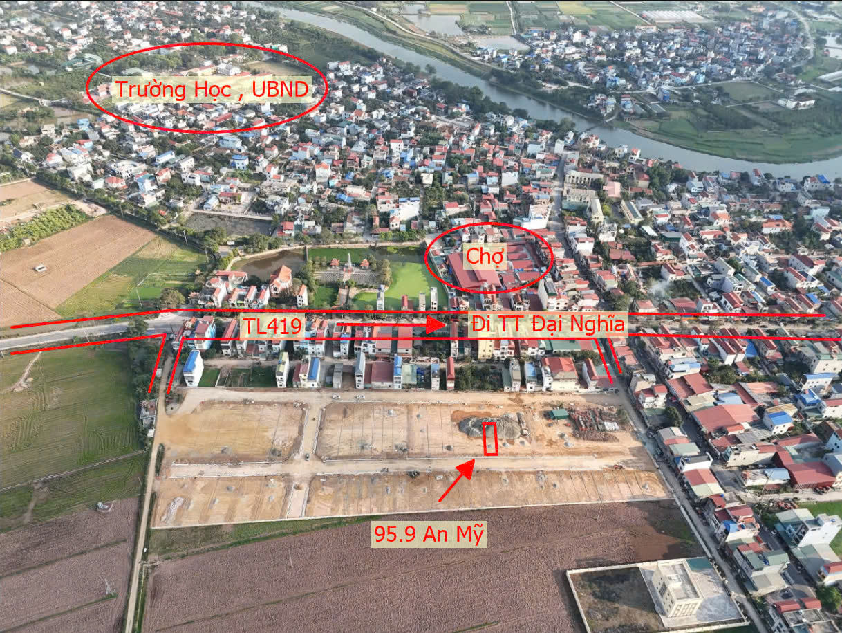 Hình ảnh Đất Đấu Giá Xã An Mỹ Huyện Mỹ Đức Ngay Sát Mặt Đường TL419 Thuộc Khu Đấu Giá Đồng Chùa Xã An Mỹ 