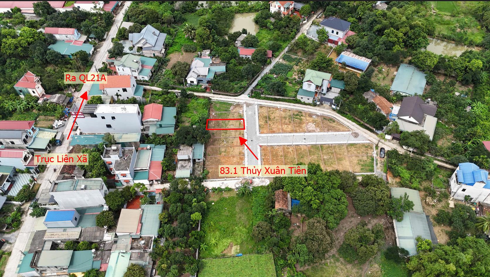 Hình ảnh Bán Đất Phân Lô Thủy Xuân Tiên Đường Ô Tô Tránh Ngay Gần QL21A Giá Chỉ Hơn 2 Tỷ 