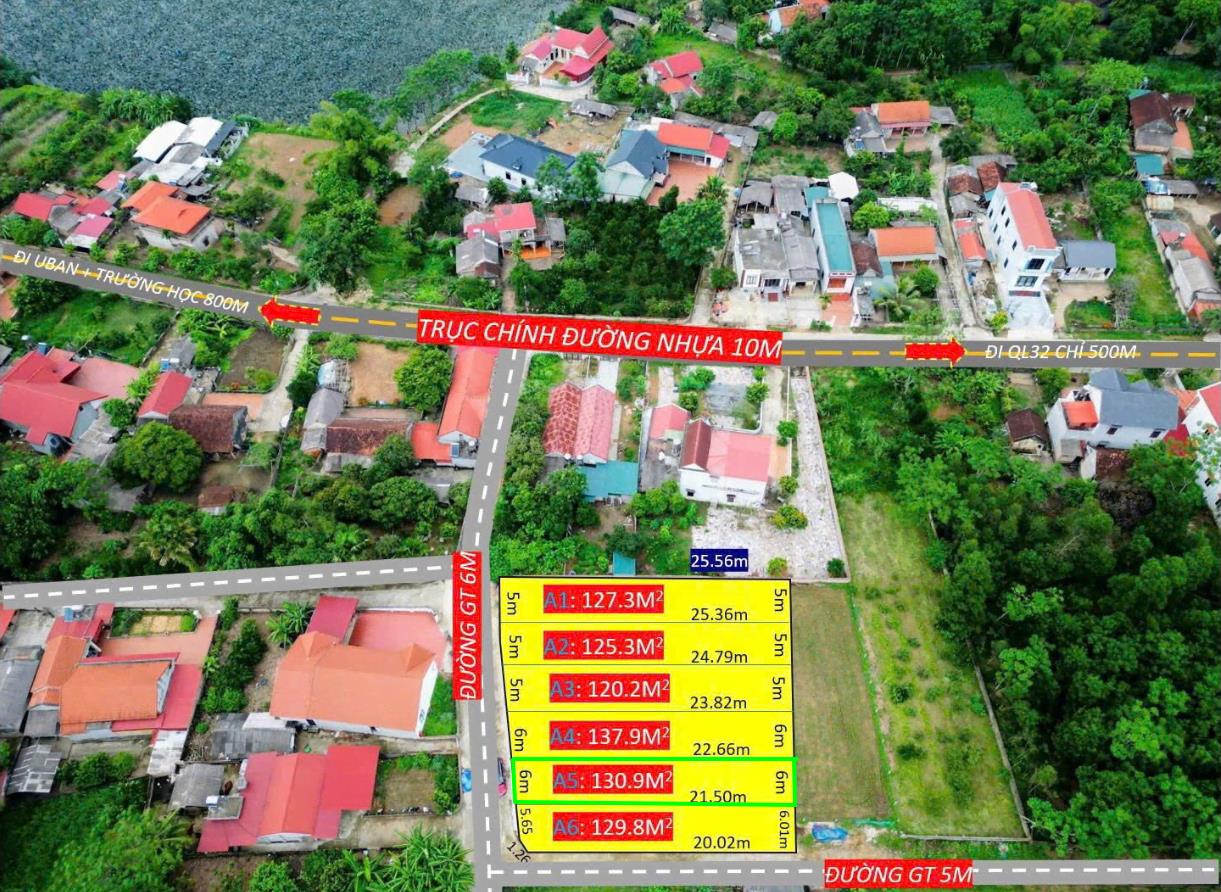 Hình ảnh Bán Lô Đất 130.9m Tại Tề Lễ Tam Nông Bám Dân Cư Đông Đúc Thân Thiện Gần Chợ Trường Học Ủy Ban Giá Đầu Tư