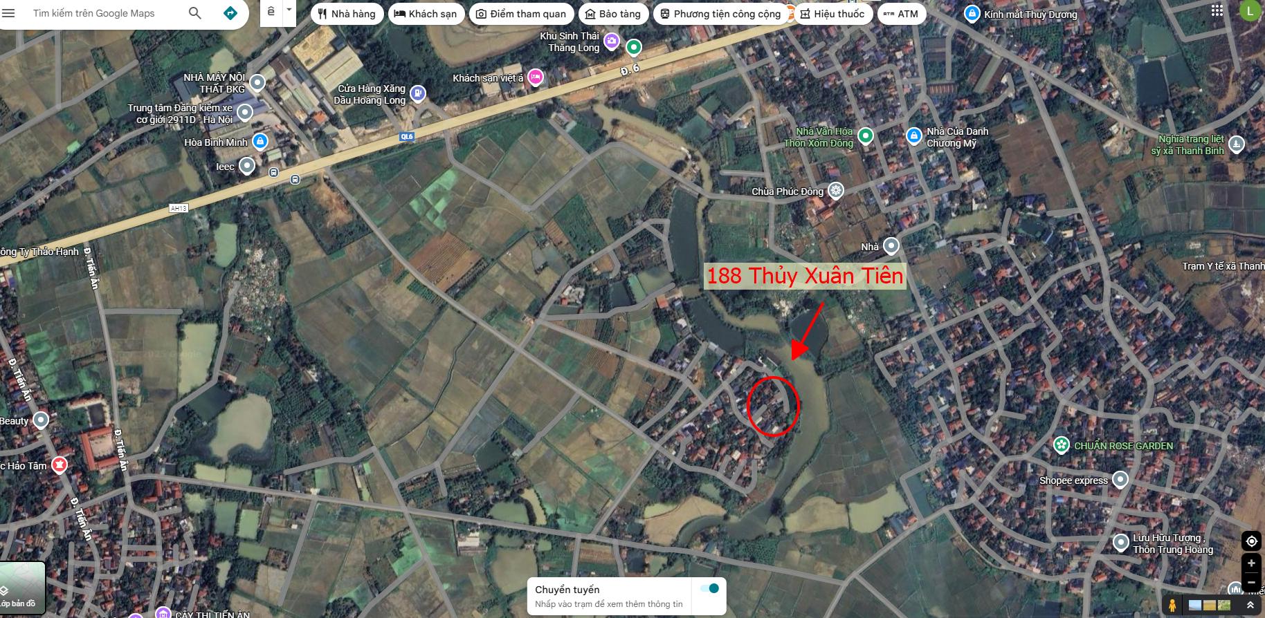 Hình ảnh Bán Đất Full Thổ Cư 188m Tại Thủy Xuân Tiên Sát Trục Kinh Doanh Gần QL6A Đang Triển Khai Mở Rộng