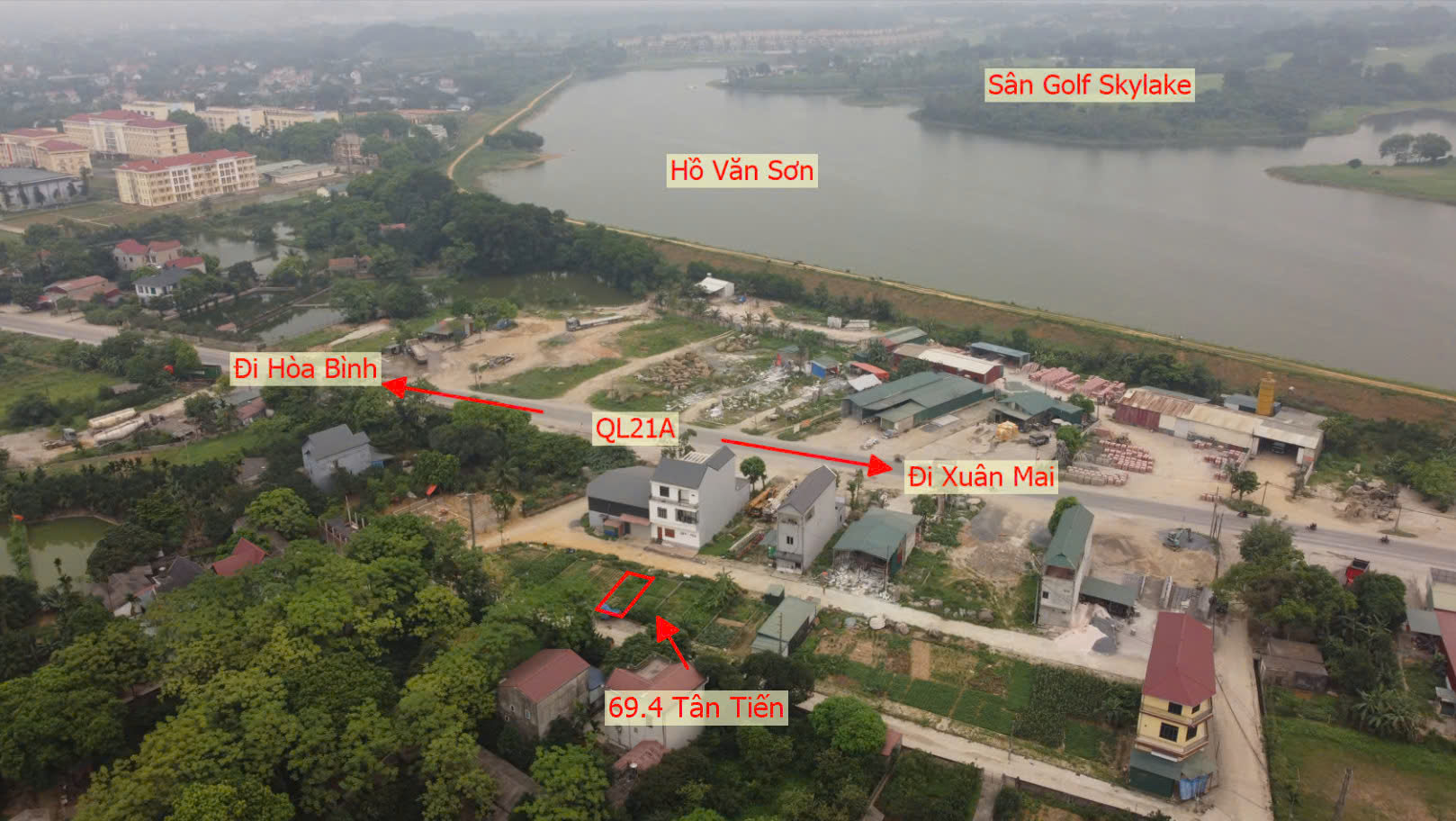 Hình ảnh Đất Đấu Giá Khu Kiến Trúc Xã Tân Tiến Làn 2 QL21A Đối Diện Hồ Văn Sơn Khu Nghỉ Dưỡng Sân Golf Skylake