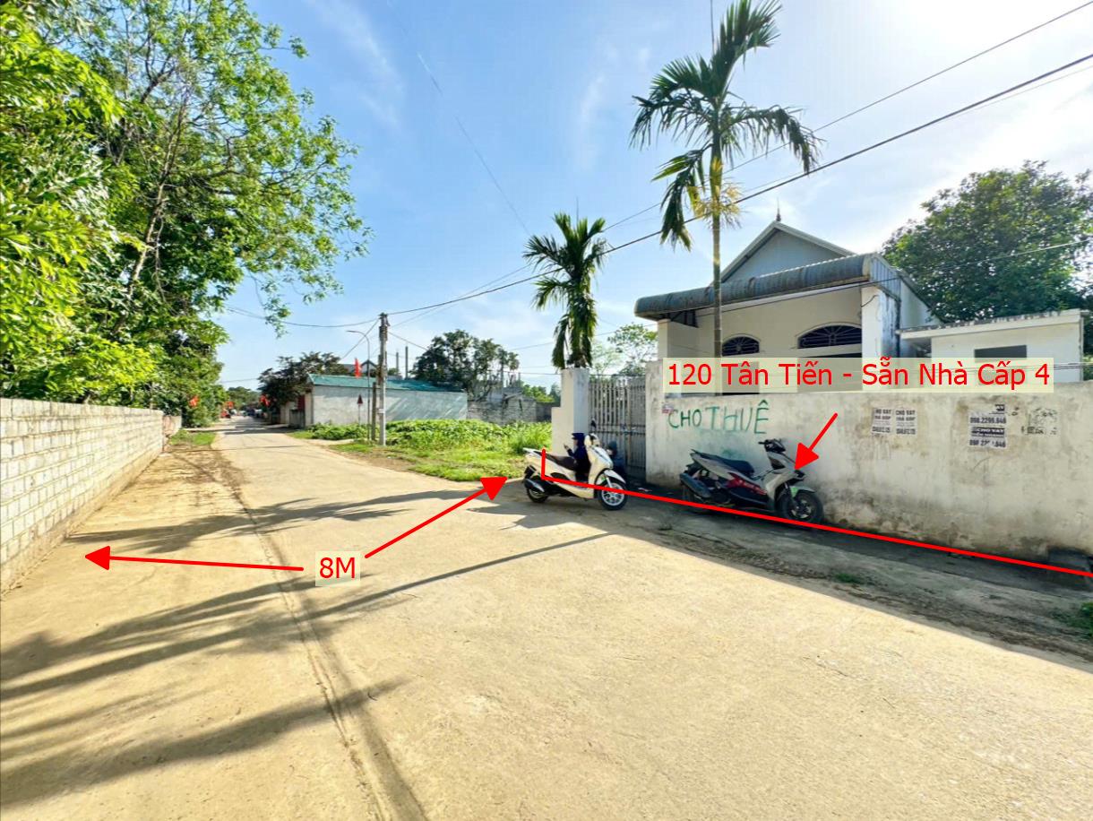 Hình ảnh Bán Đất Tân Tiến Full Thổ Sẵn Nhà Cấp 4 Cư Bám Mặt Đường Liên Xã Đang Có Dự Án Mở Rộng 