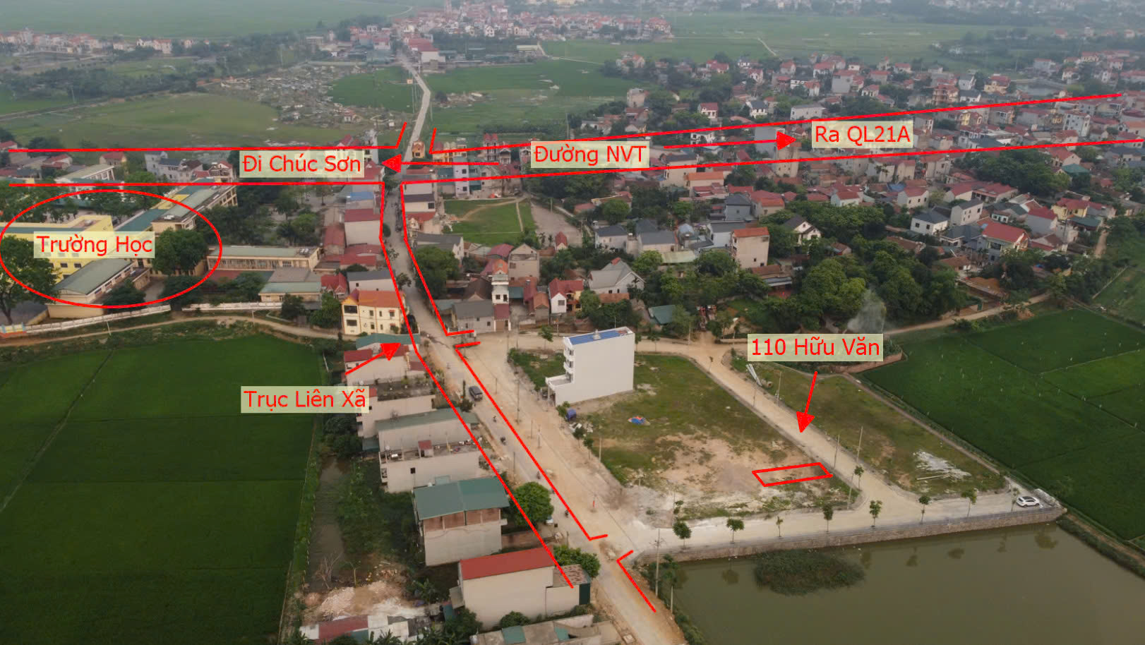 Hình ảnh Bán Đất Đấu Giá Hữu Văn Full Thổ Cư Ô Tô Đỗ Tận Đất Sát Mặt Đường Liên Xã 