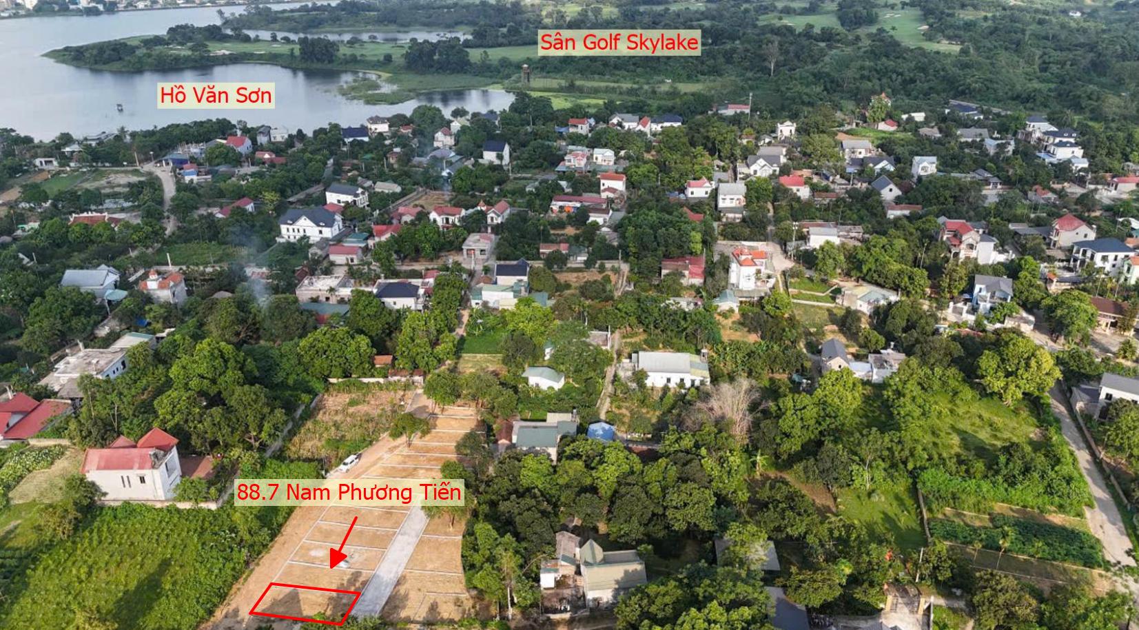 Hình ảnh Bán Đất Phân Lô Thôn Đông Nam Ô Tô Đỗ Tận Đất Ngay Sát Hồ Văn Sơn Khu Nghỉ Dưỡng Skylake