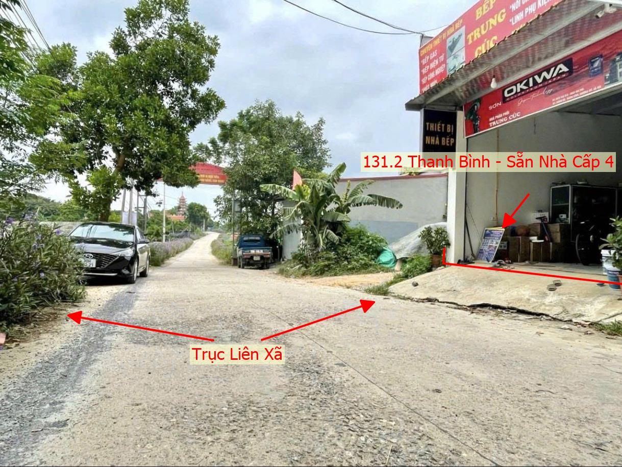 Hình ảnh Bán Đất Tặng Nhà Cấp 4 131.2m Tại Thanh Bình Mặt Trục Chính Kinh Doanh Liên Xã Gần QL6A 