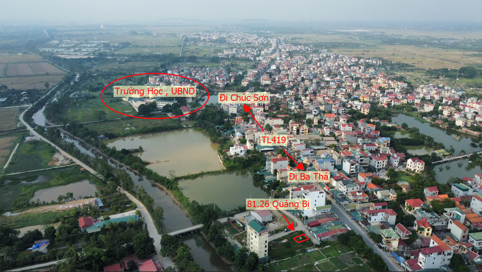 Hình ảnh Đất Đấu Giá Khu Rặng Ngái Quảng Bị Thuộc Làn 2 TL419 Ngay Trung Tâm Thương Mại Xã Quảng Bị