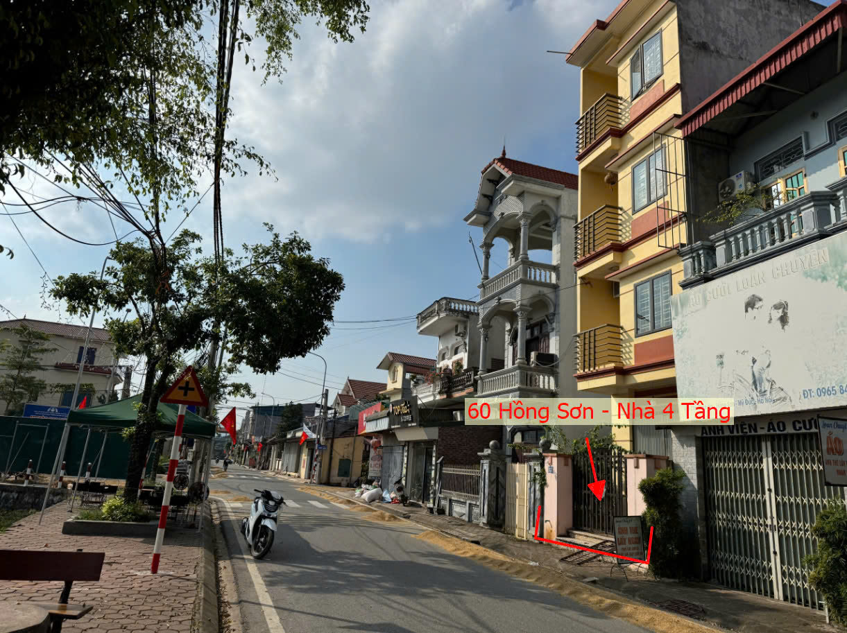 Hình ảnh Bán Nhà 4 Tầng Mới Xây Mặt Đường Kinh Doanh Ngay Trung Tâm Xã Hồng Sơn Mỹ Đức 