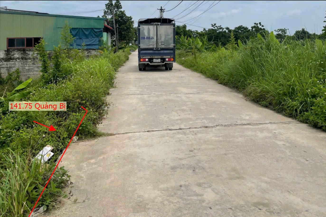 Hình ảnh Bán Thửa Đất 141.75m Full Thổ Cư Tại Quảng Bị Đường Ô Tô Tránh Gần Trục Kinh Doanh 